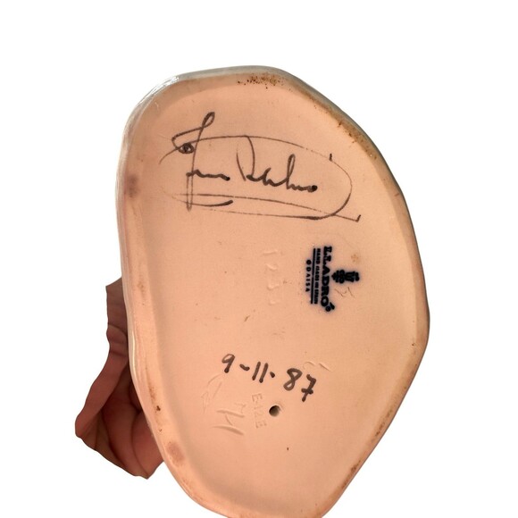 Lladro Cupid Cherub Figurine Signed Missing Flute/Horn - Picture 8 of 9